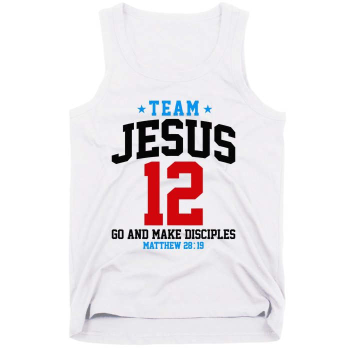 Jesus and Baseball Team Jesus Christian Matthew 2819 Love Tank Top