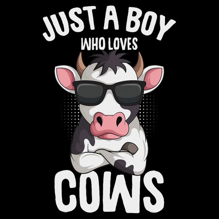 Just A Boy Who Loves Cows Farmer Cow Backpack