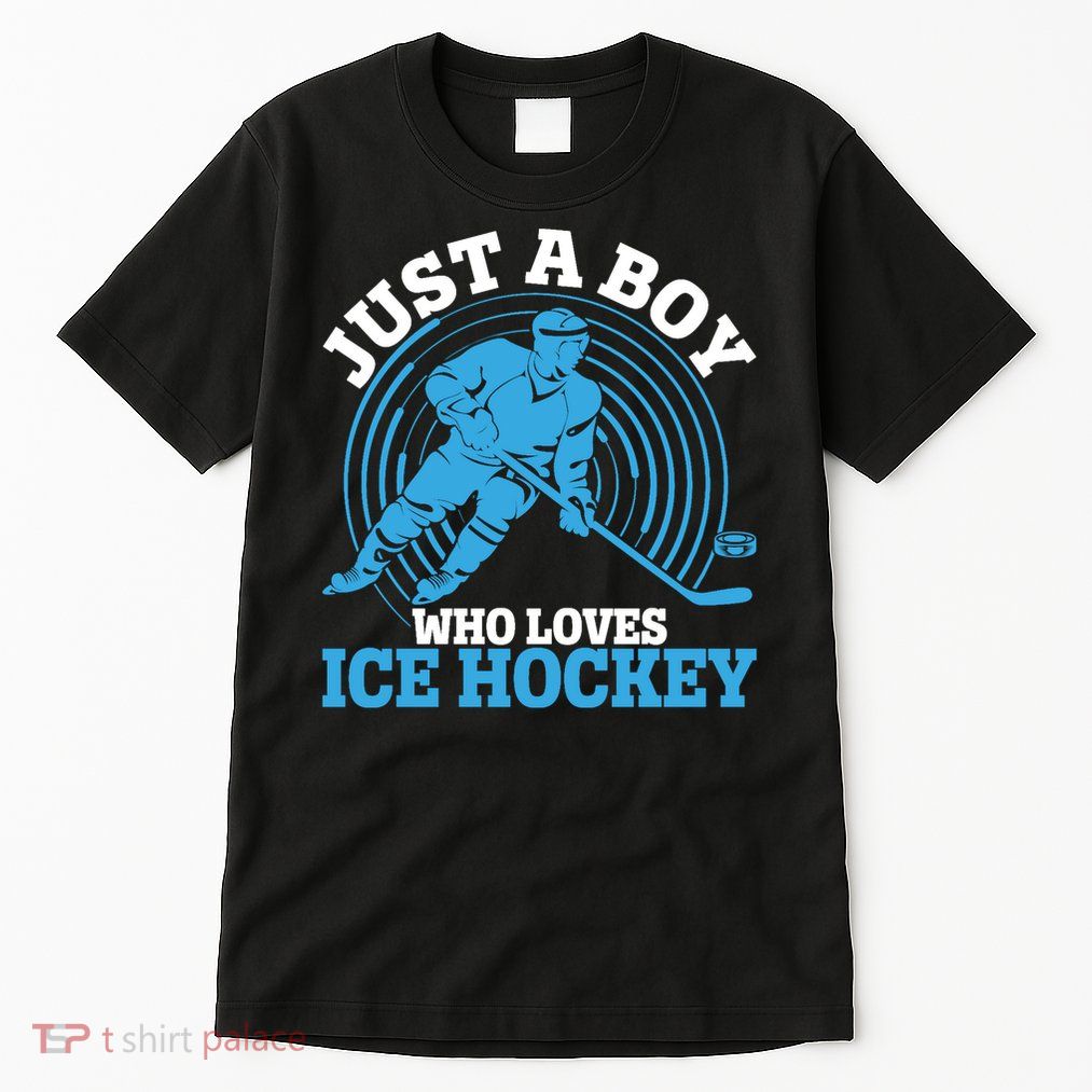 Just A Boy Who Loves Ice Hockey Tall T-Shirt