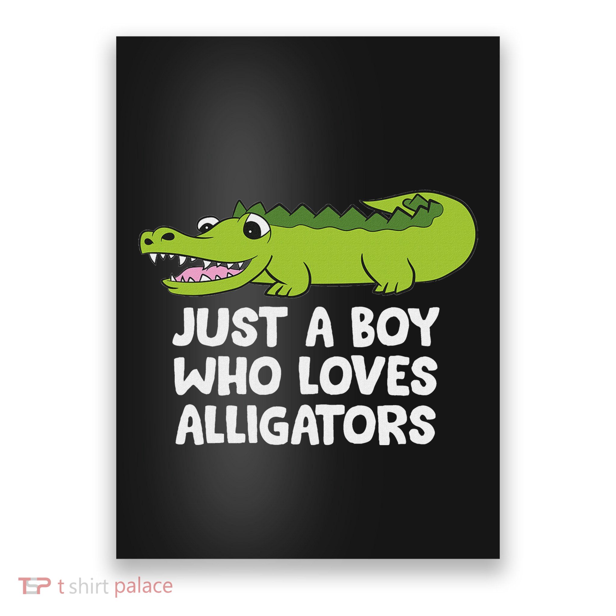 Just A Boy Who Loves Alligators Crocodile Poster
