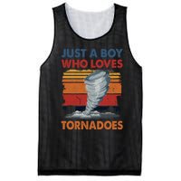 Just A Boy Who Loves Tornado Weather Storm Tornado Chaser Mesh Reversible Basketball Jersey Tank