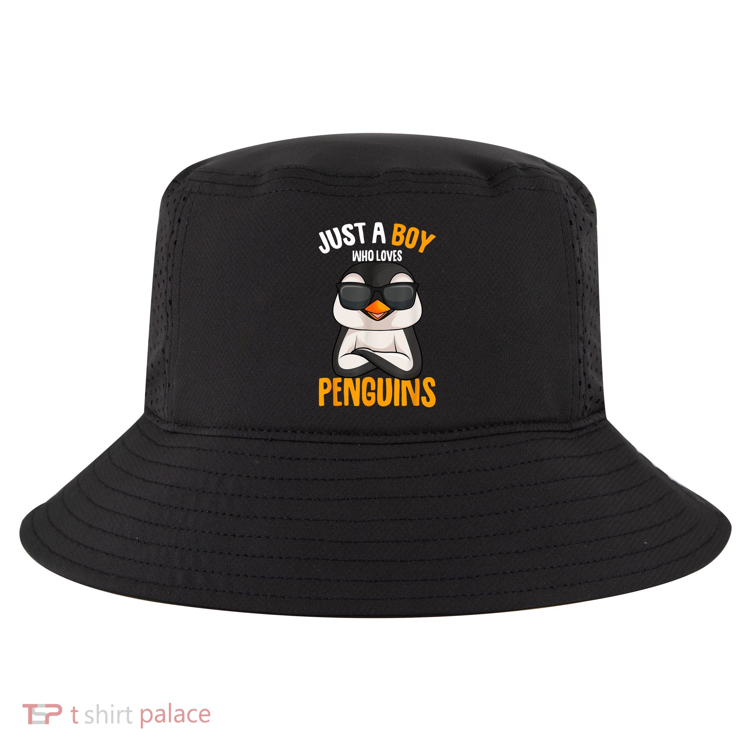 Just A Boy Who Loves Penguins Penguin Cool Comfort Performance Bucket Hat