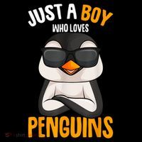 Just A Boy Who Loves Penguins Penguin Flatbill Hat