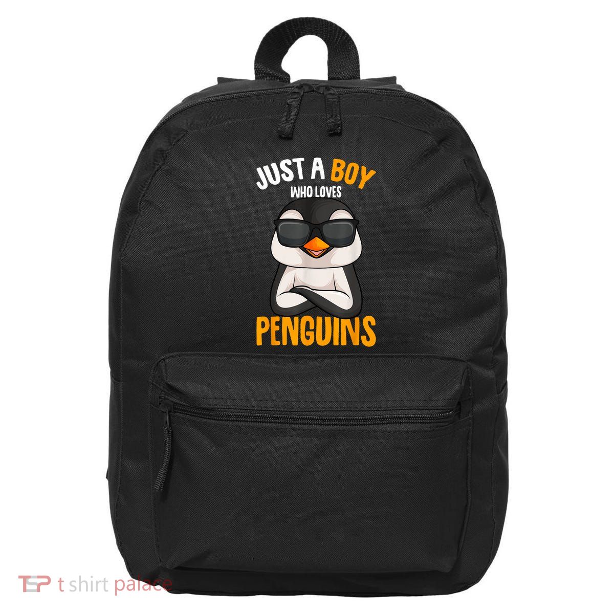 Just A Boy Who Loves Penguins Penguin 16 in Basic Backpack