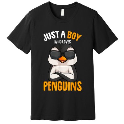 Just A Boy Who Loves Penguins Penguin Premium T-Shirt