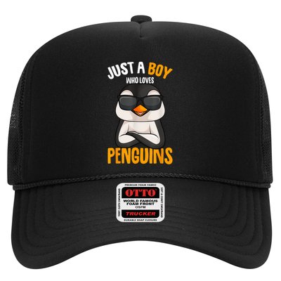 Just A Boy Who Loves Penguins Penguin Trucker Hat