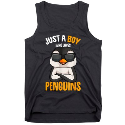 Just A Boy Who Loves Penguins Penguin Tank Top