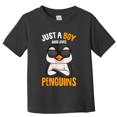 Just A Boy Who Loves Penguins Penguin Toddler T-Shirt
