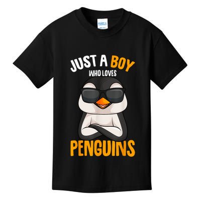Just A Boy Who Loves Penguins Penguin Kids T-Shirt