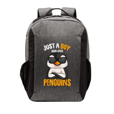 Just A Boy Who Loves Penguins Penguin Vector Backpack