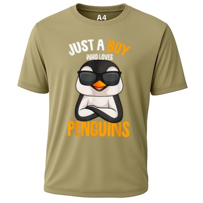 Just A Boy Who Loves Penguins Penguin Performance Shirt