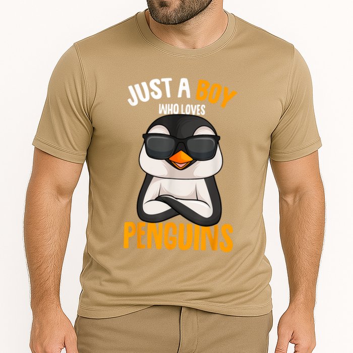 Just A Boy Who Loves Penguins Penguin Cooling Performance Crew T-Shirt