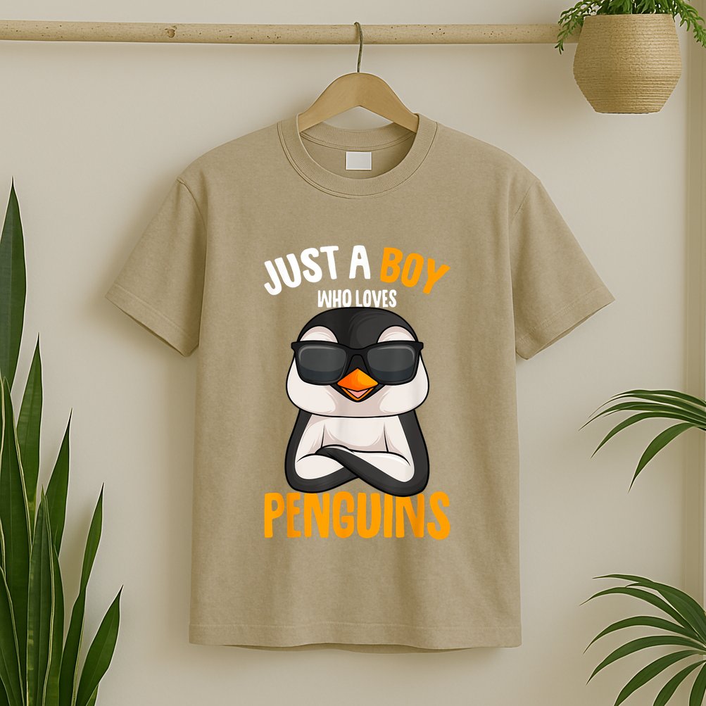 Just A Boy Who Loves Penguins Penguin T-Shirt