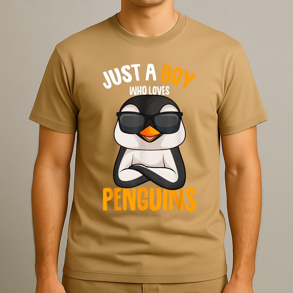 Just A Boy Who Loves Penguins Penguin T-Shirt