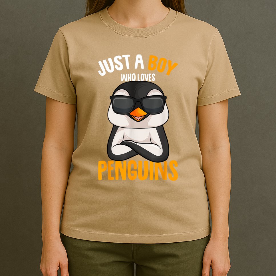 Just A Boy Who Loves Penguins Penguin T-Shirt