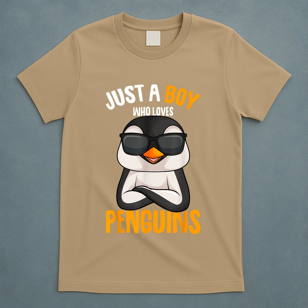 Just A Boy Who Loves Penguins Penguin T-Shirt