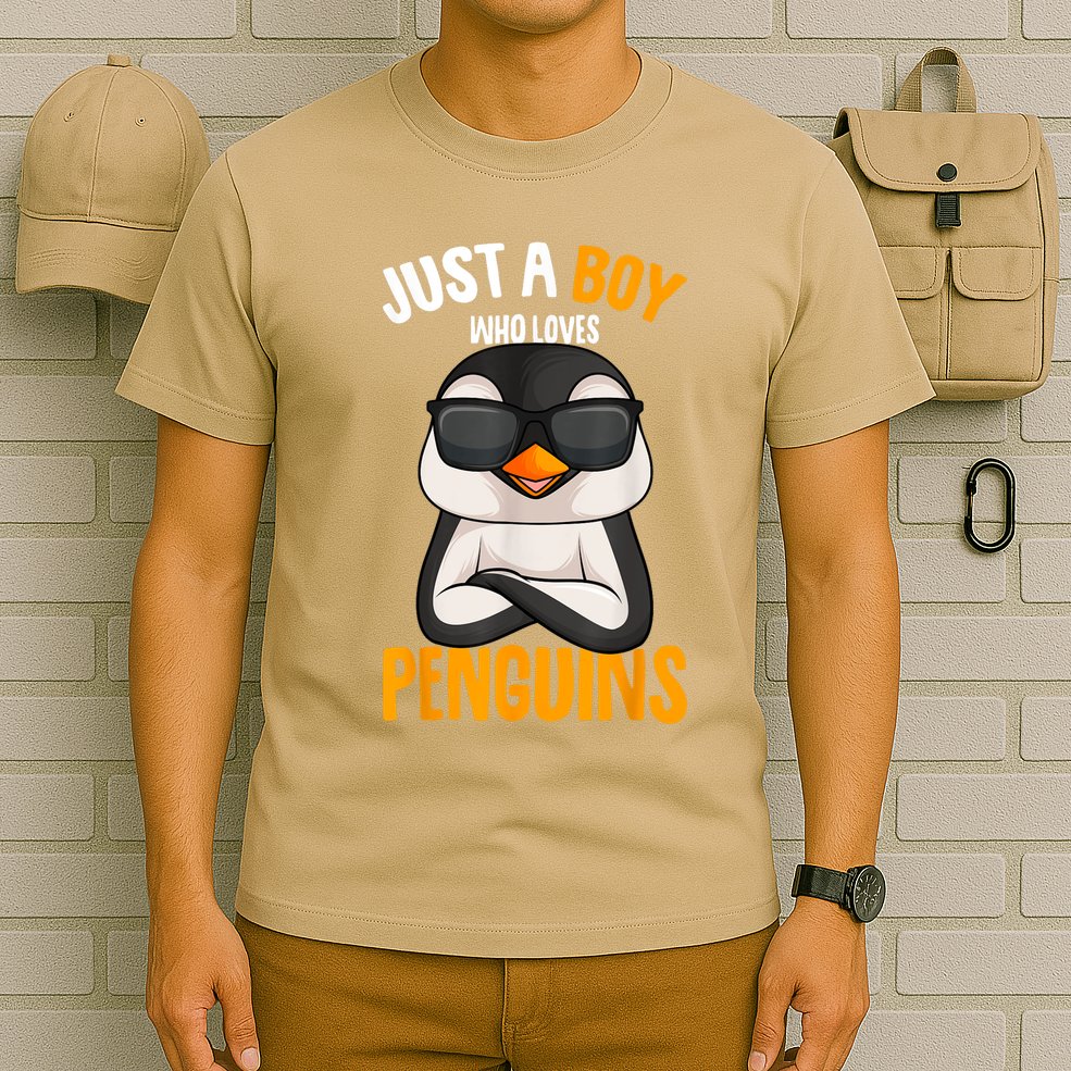 Just A Boy Who Loves Penguins Penguin T-Shirt