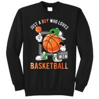 Just A Boy Who Loves Basketball Sweatshirt