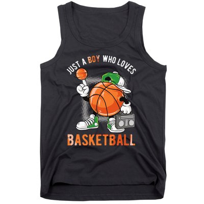 Just A Boy Who Loves Basketball Tank Top