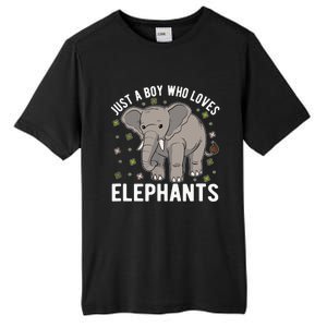 Just A Boy Who Loves Elephants Tall Fusion ChromaSoft Performance T-Shirt