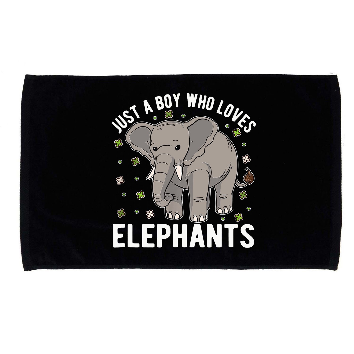 Just A Boy Who Loves Elephants Microfiber Hand Towel