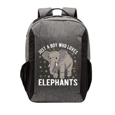 Just A Boy Who Loves Elephants Vector Backpack