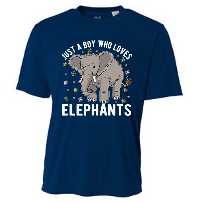 Just A Boy Who Loves Elephants Cooling Performance Crew T-Shirt