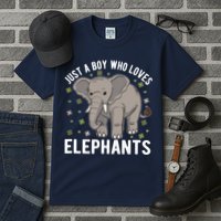 Just A Boy Who Loves Elephants Tall T-Shirt