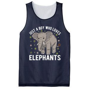 Just A Boy Who Loves Elephants Mesh Reversible Basketball Jersey Tank