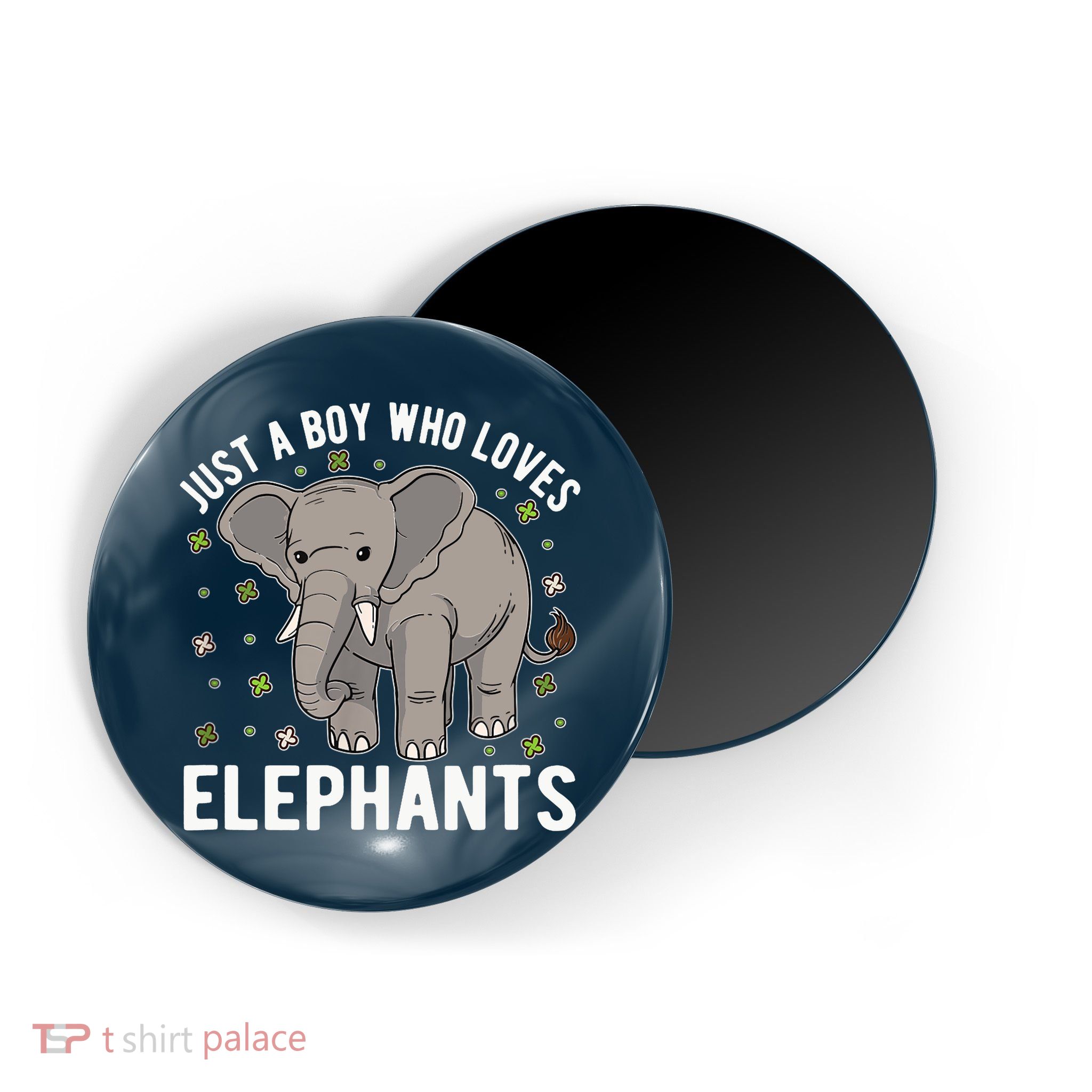 Just A Boy Who Loves Elephants Magnet