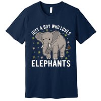 Just A Boy Who Loves Elephants Premium T-Shirt