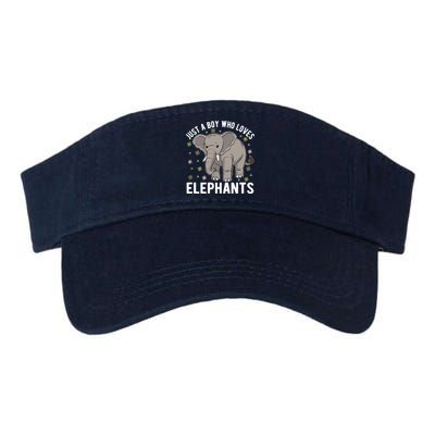 Just A Boy Who Loves Elephants Visor