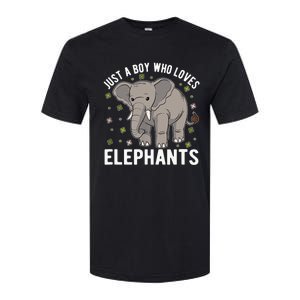 Just A Boy Who Loves Elephants Softstyle CVC T-Shirt