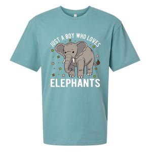 Just A Boy Who Loves Elephants Sueded Cloud Jersey T-Shirt