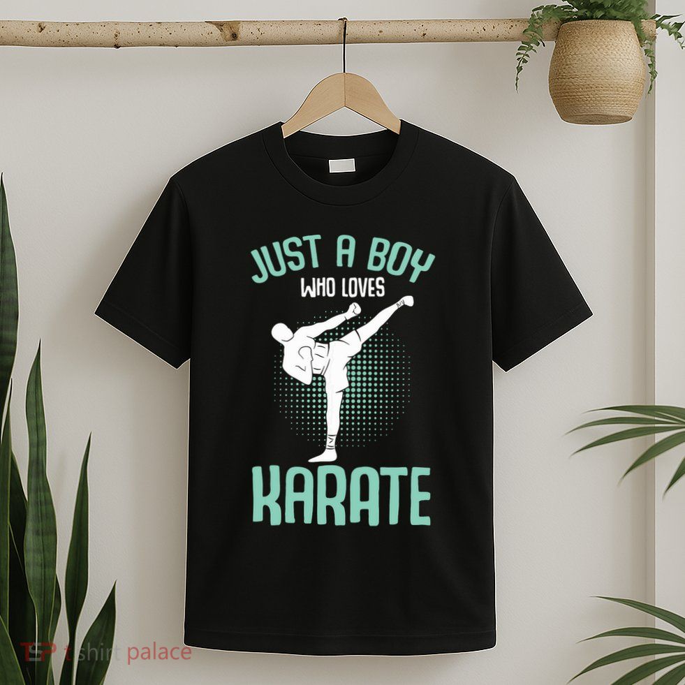Just A Boy Who Loves Karate Boy T-Shirt