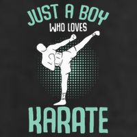 Just A Boy Who Loves Karate Boy 11oz C Handle Ceramic Mug