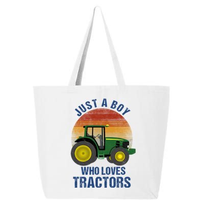 Just A Boy Who Loves Tractors 25L Jumbo Tote