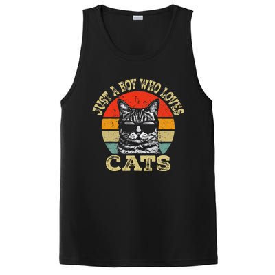 Just A Boy Who Loves Cats Boy Cat Lover PosiCharge Competitor Tank