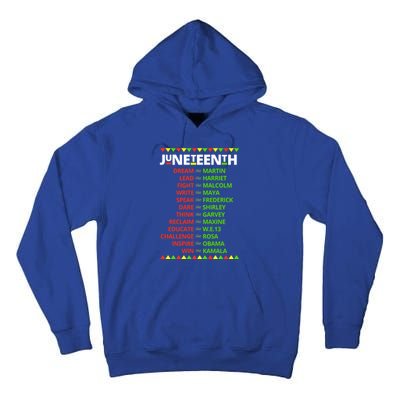 Juneteenth Ancestors Black African Dream Like Leaders Gift Tall Hoodie