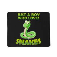 Just A Boy Who Loves Snakes Snake Lover Gift Mousepad