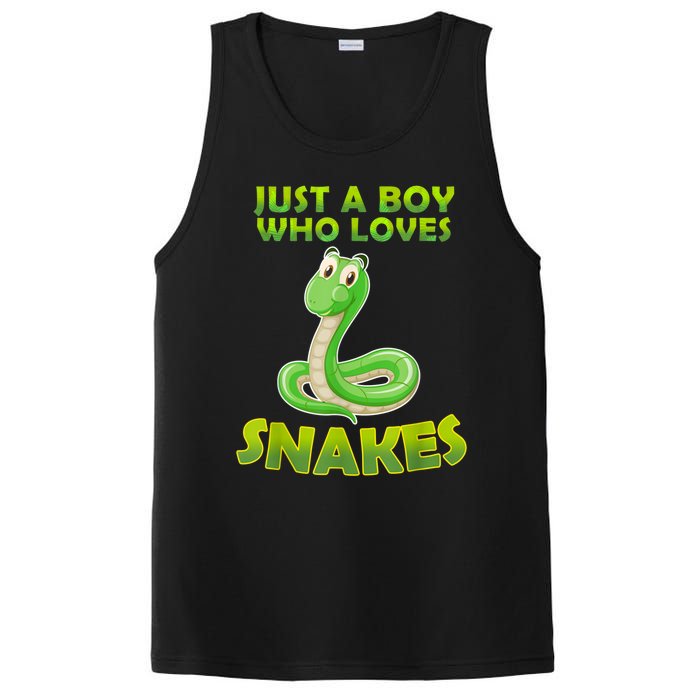 Just A Boy Who Loves Snakes Snake Lover Gift PosiCharge Competitor Tank