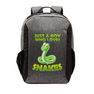 Just A Boy Who Loves Snakes Snake Lover Gift Vector Backpack