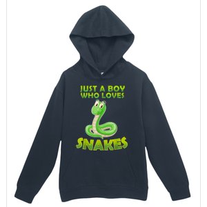 Just A Boy Who Loves Snakes Snake Lover Gift Urban Pullover Hoodie