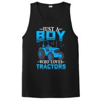 Just A Boy Who Loves Tractors Farm Boy PosiCharge Competitor Tank