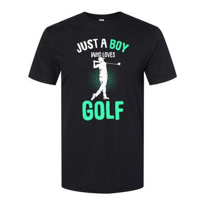 Just A Boy Who Loves Golf Club Golfer Golfing Softstyle® CVC T-Shirt