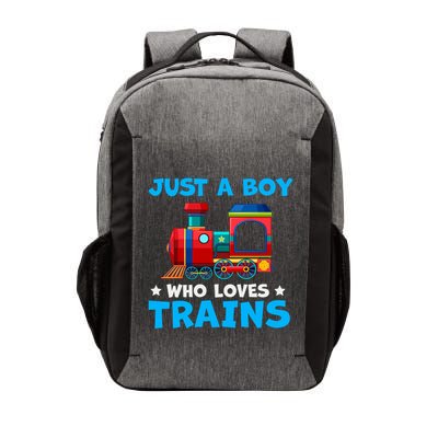 Just A Boy Who Loves Trains Cute Train Lovers Vector Backpack