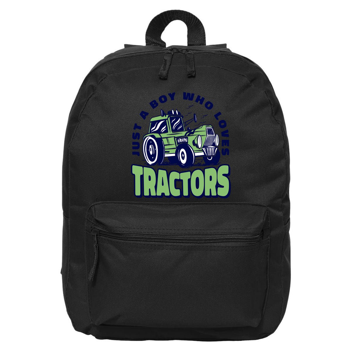 Just A Boy Who Loves Tractors 16 in Basic Backpack