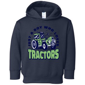 Just A Boy Who Loves Tractors Toddler Hoodie