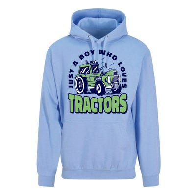 Just A Boy Who Loves Tractors Unisex Surf Hoodie