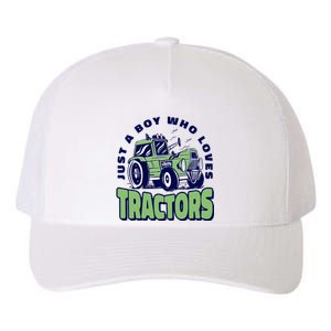 Just A Boy Who Loves Tractors Yupoong Adult 5-Panel Trucker Hat